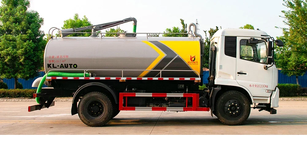 Kaili Dongfeng Tianjin 12 m³ Septic Service Truck — reference view 3